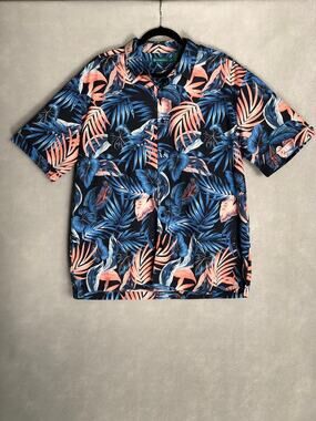 Cubavera Tropical Shirt Button Down Men's XL